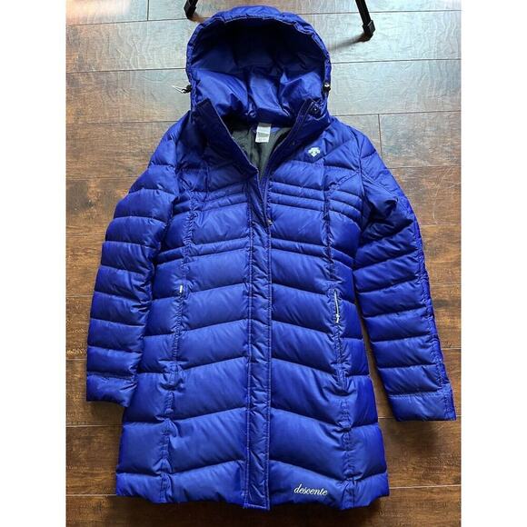 Descente Womens Down Puffer Ski Jacket Size Large Full Zip - Picture 1 of 9